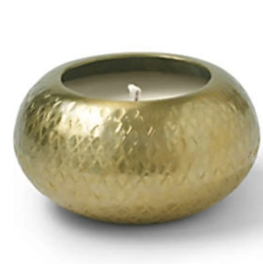 🎄Textured Evergreen Cypress Metal Scented Candle-Size 4